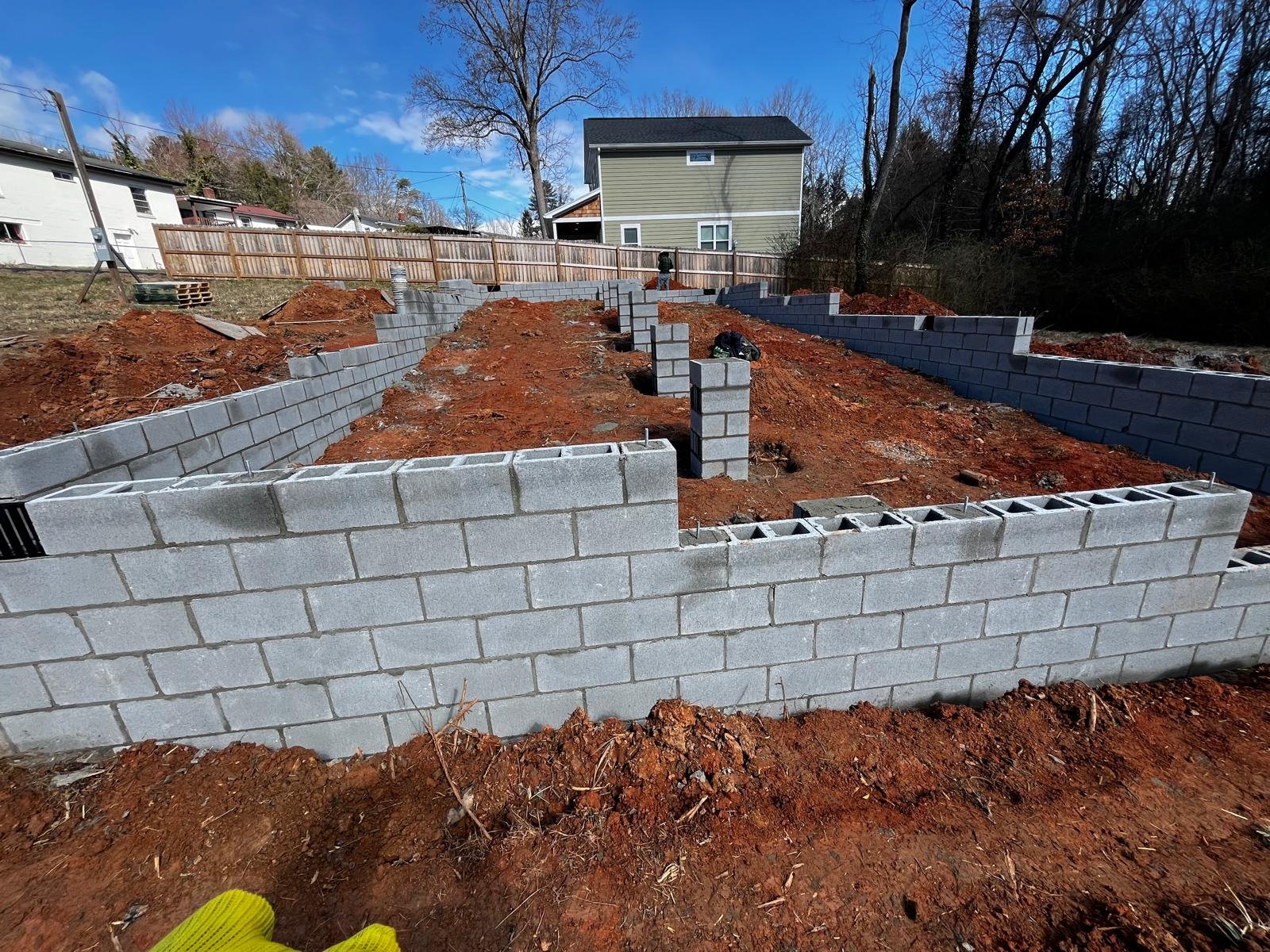 Structural Stone Retaining Wall #6 completed by New Style Masonry LLC in Fletcher, NC