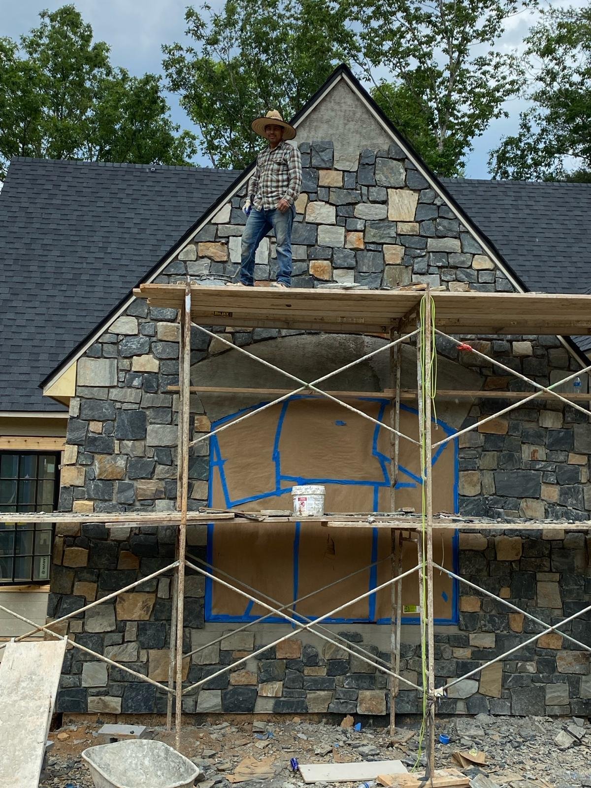 Durable Exterior Stucco Finish #17 completed by New Style Masonry LLC in Waynesville, NC