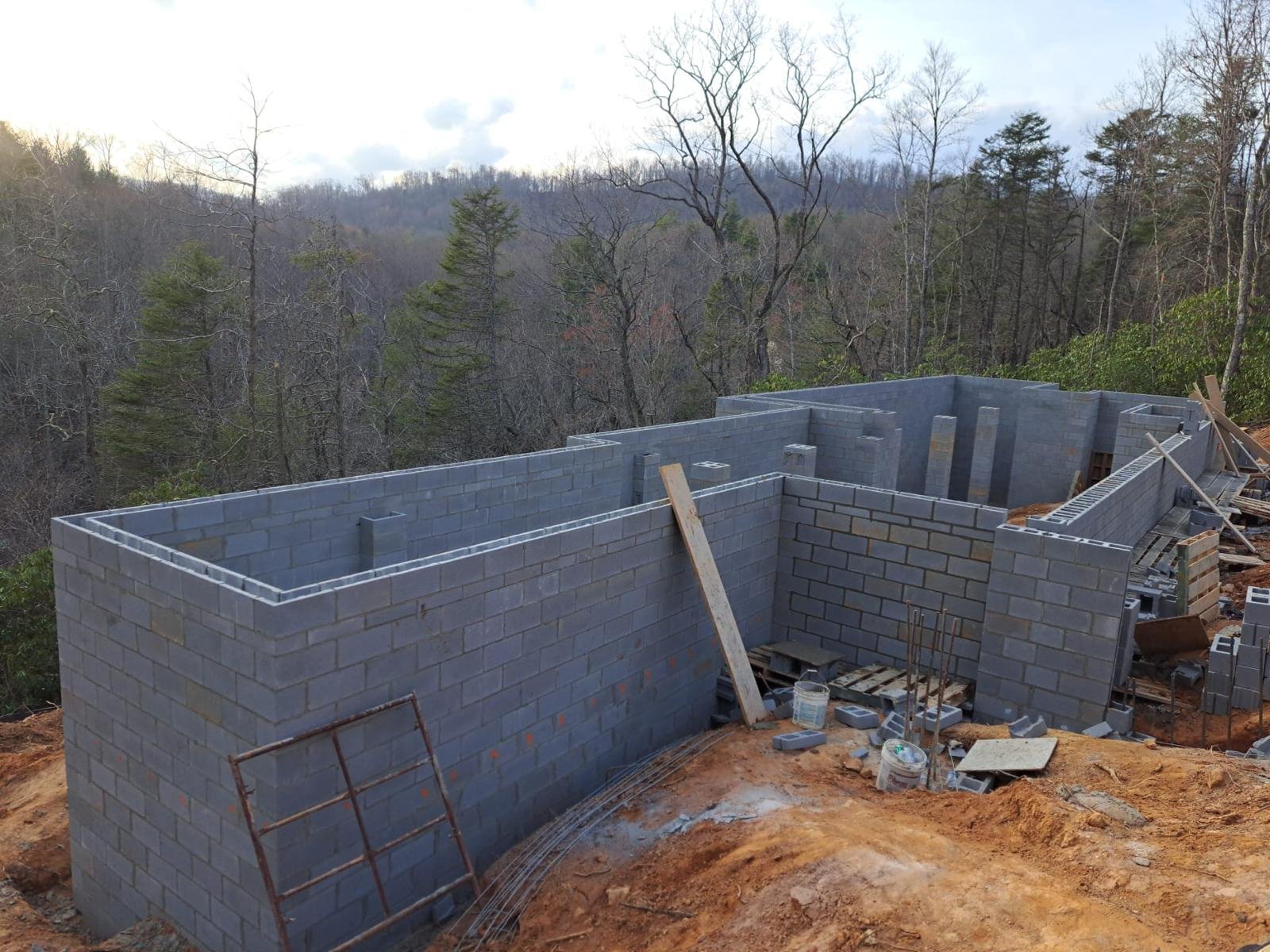 Reinforced Residential Foundation #25 completed by New Style Masonry LLC in Asheville, NC