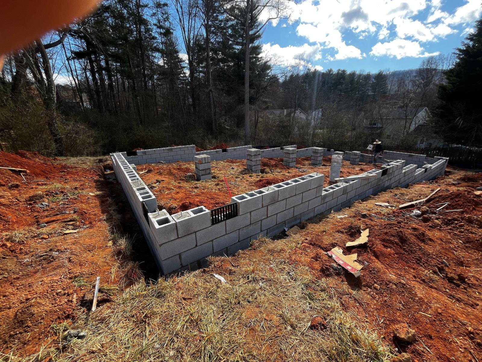Structural Stone Retaining Wall #32 completed by New Style Masonry LLC in Arden, NC