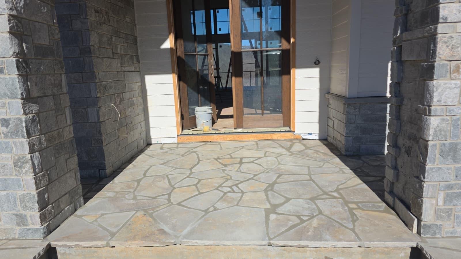 Reinforced Residential Foundation #35 completed by New Style Masonry LLC in Montreat, NC