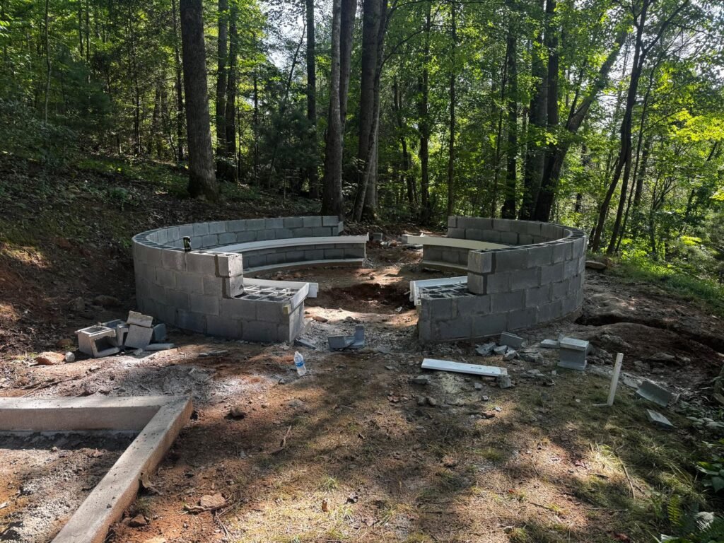 Custom Architectural Stonework #33 completed by New Style Masonry LLC in Swannanoa, NC